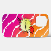 Retro bubble color comic Case-Mate iPhoneケース (裏面 (横))