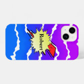 Retro bubble color comic iPhoneケース (裏面横)