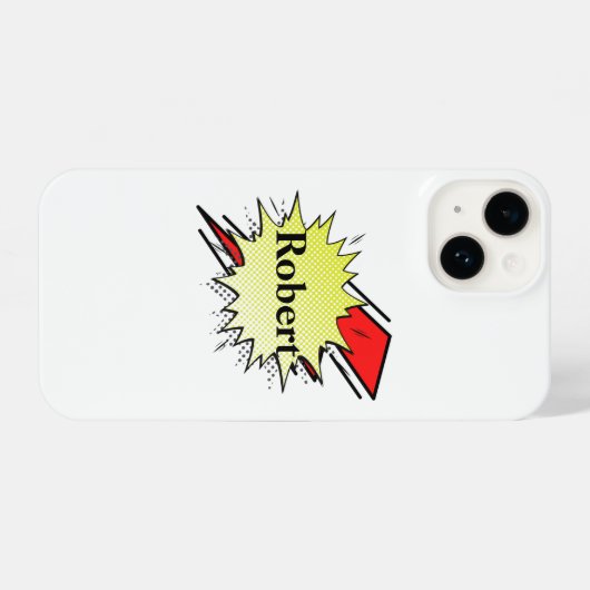 Retro bubble color comic iPhoneケース (裏面横)