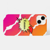 Retro bubble color comic iPhoneケース (裏面横)