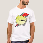 Retro bubble color comic tシャツ (正面)