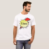 Retro bubble color comic tシャツ (正面フル)