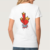 Retro bubble color comic tシャツ (裏面)