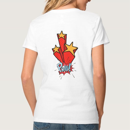 Retro bubble color comic tシャツ (裏面)