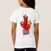 Retro bubble color comic tシャツ (裏面)