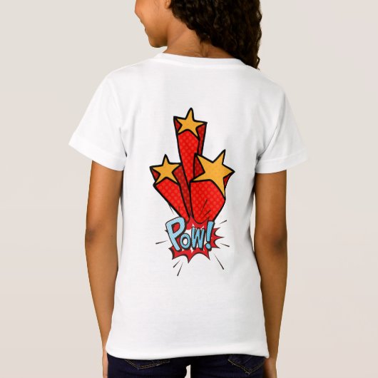 Retro bubble color comic tシャツ (裏面)