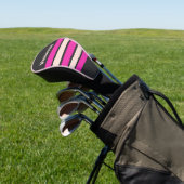 Retro Bubblegum Across Striping with Name ゴルフヘッドカバー (インサイチュ)