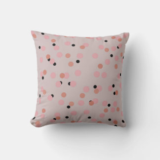 Retro Bubblegum Confetti Mid-Century Dots クッション