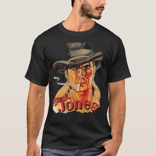 Retro Buck Jones with Cigarette Classic T-Shirt Tシャツ (正面)