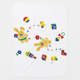 Retro Bunnies Baby Blanket ベビー ブランケット