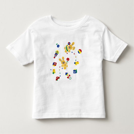 Retro Bunny Toddler T Shirt トドラーTシャツ (正面)