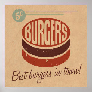 Retro Burger ポスター