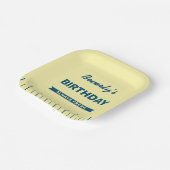 Retro Butter Stick Personalized Birthday Party ペーパープレート (傾斜あり)