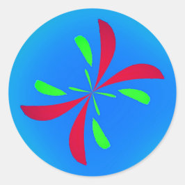 Retro Butterfly ラウンドシール