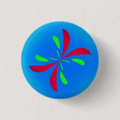 Retro Butterfly 缶バッジ (正面)