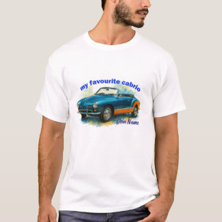 Retro Cabrio Splash Art T-Shirt – personalisierbar Tシャツ