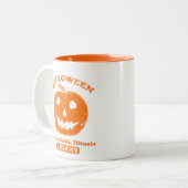 Retro Calabaza de Halloween Haddonfield 1978 ツートーンマグカップ (正面左)