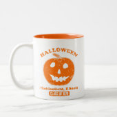 Retro Calabaza de Halloween Haddonfield 1978 ツートーンマグカップ (左)