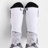 Retro Calico Halftone ソックス (上部)