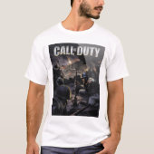 Retro Call of Duty 1 cover art  Tシャツ (正面)