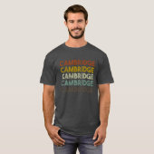 Retro Cambridge England funny Tシャツ (正面フル)