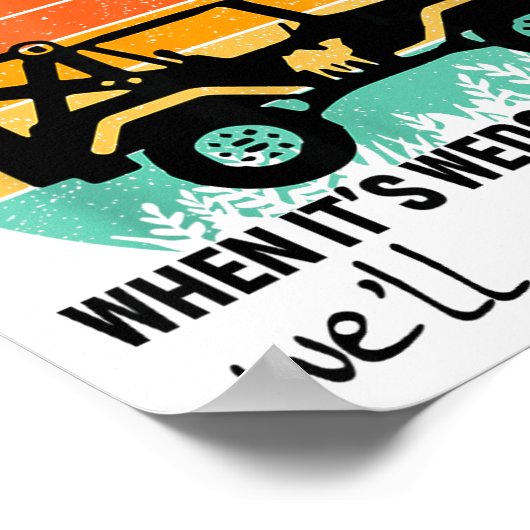 Retro Camel Towing Sarcastic Quotes Life Without M ポスター (角)