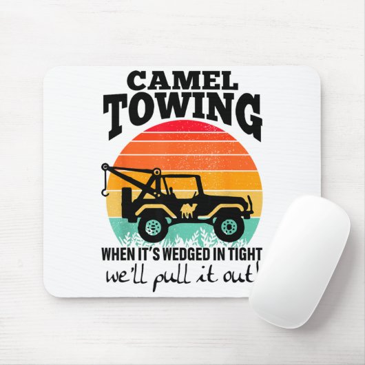 Retro Camel Towing Sarcastic Quotes Life Without M マウスパッド (マウス)