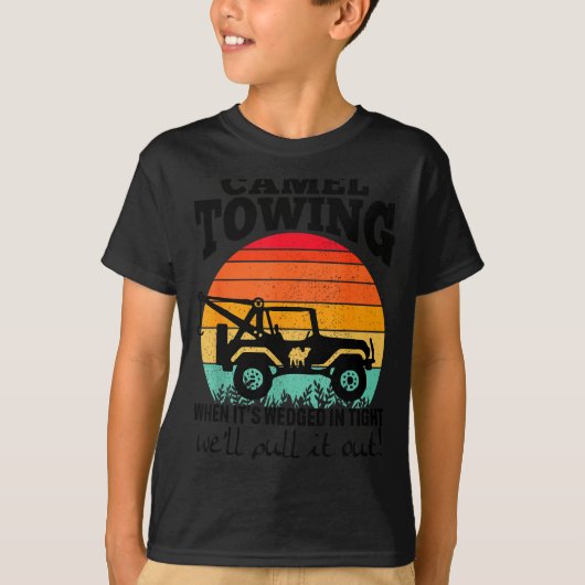 Retro Camel Towing Sarcastic Quotes Life Without M Tシャツ (正面)