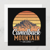 Retro Camelback Mountain Arizona Desert Travel (正面/裏面)