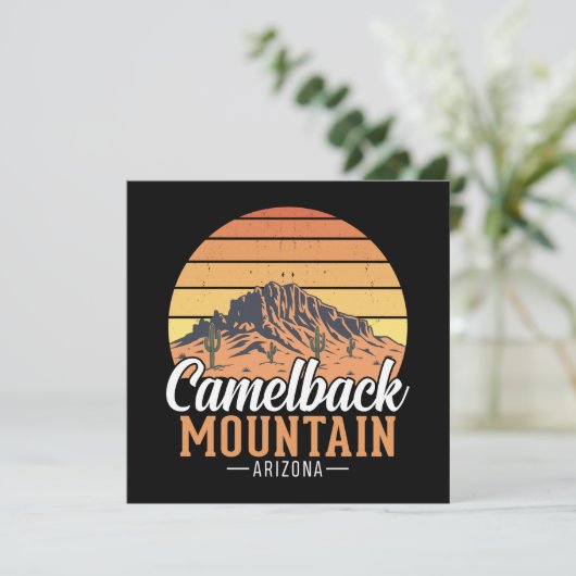 Retro Camelback Mountain Arizona Desert Travel (スタンド正面)