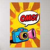 Retro Camera Pop Art ポスター (正面)