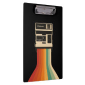 Retro Camera with Rainbow Print クリップボード (右)