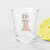 Retro Camera with Rainbow Print ショットグラス (裏面)