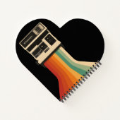 Retro Camera with Rainbow Print ノートブック (裏面)