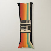 Retro Camera with Rainbow Print ボディピロー (正面縦)