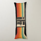 Retro Camera with Rainbow Print ボディピロー (裏面 (縦))