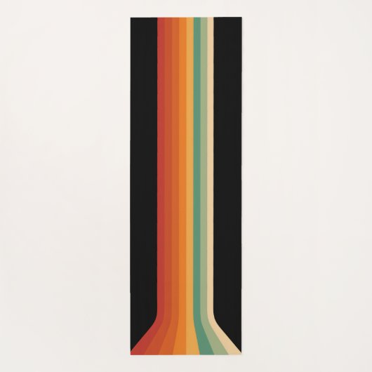 Retro Camera with Rainbow Print ヨガマット (裏面)