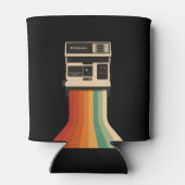 Retro Camera with Rainbow Print 缶クーラー (裏面)