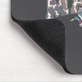 Retro Camo Duck Hunting Mama 1st Birthday Family M マウスパッド (コーナー)
