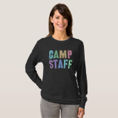 Retro CAMP STAFF Summer Campground Crew Counselor  Tシャツ (正面フル)