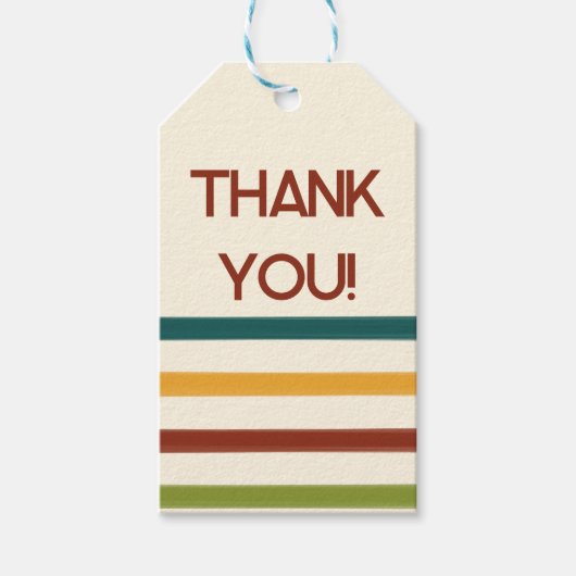 Retro Camp Thank you tags ギフトタグ (正面)