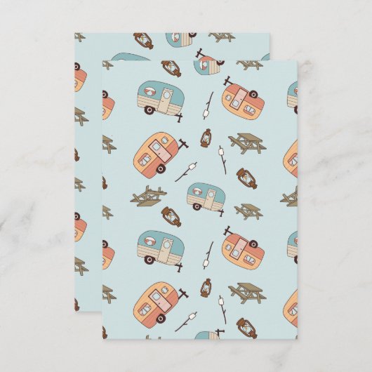 Retro Camper Blank Cards サンキューカード (正面/裏面)