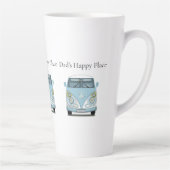 Retro Camper Van Dad, Fathers Day カフェラテマグ (右)