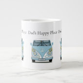Retro Camper Van Dad, Fathers Day ジャンボコーヒーマグカップ (正面)