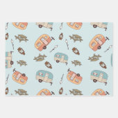 Retro Camper Wrapping Paper ラッピングペーパーシート (正面2)
