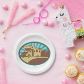 Retro Campervan ペーパープレート (パーティー)