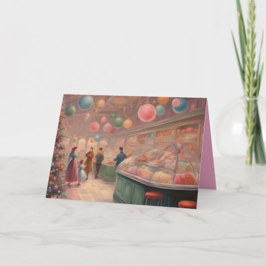 Retro Candy Sore during the  Christmas holidays カード (正面)