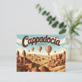 Retro Cappadocia Views ポストカード (スタンド正面)