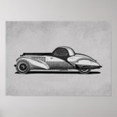 Retro Car Artwork ポスター (正面)