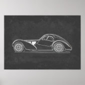 Retro Car Artwork ポスター (正面)